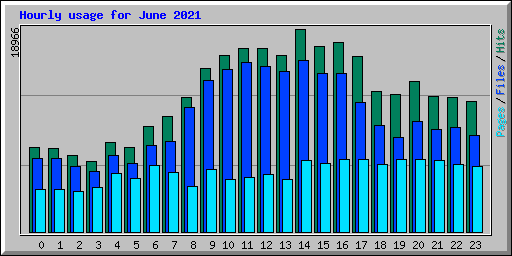 Hourly usage for June 2021